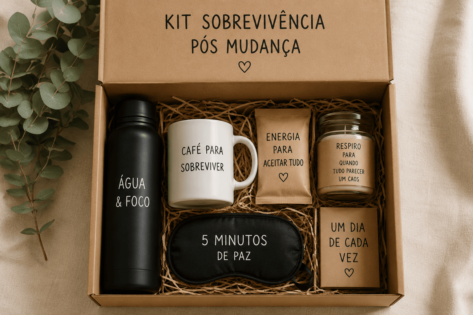 Kit sobrevivência pós mudança